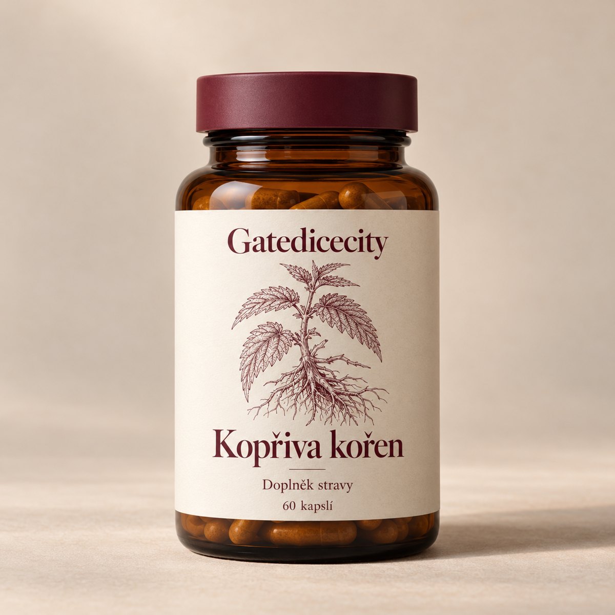 Kopřiva kořen — dóza, 60 kapslí